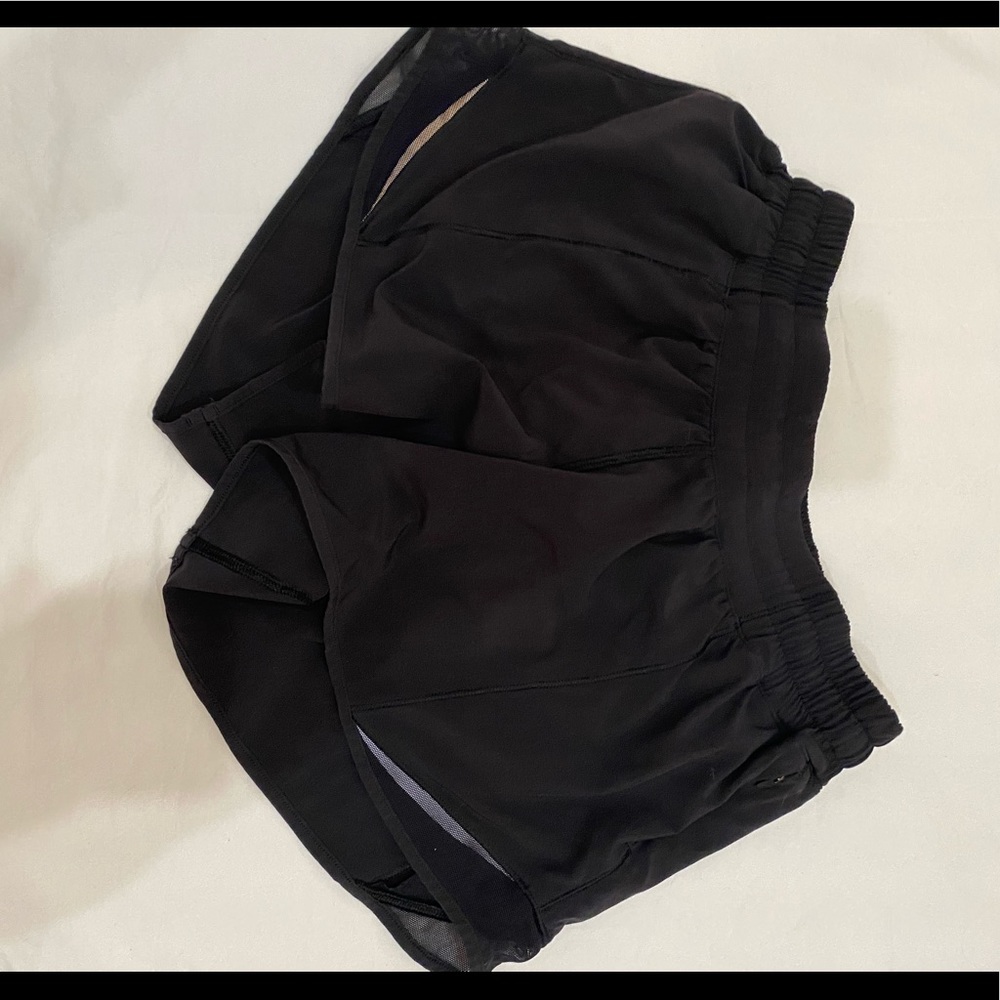 BLACK LULU LEMON SHORTS